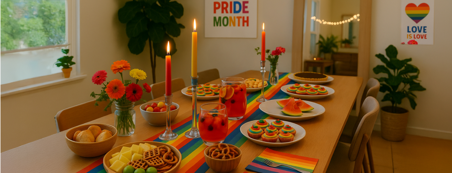 From SoHo to Your Sofa: Throw a Chic Indoor Rainbow Brunch This Pride