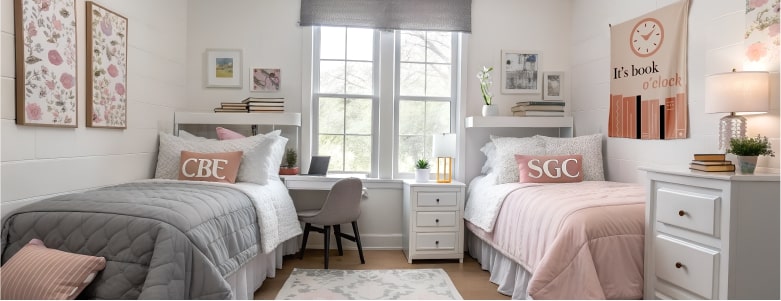 Let’s be honest, dorm bathrooms are no one’s favorite part of college life. Whether you’re tiptoeing around a shared shower or trying to make your cramped space feel like home, getting your setup right can make or break your morning routine. But here’s the good news: with the right essentials, even a communal bathroom situation can feel clean, organized, and—yes—even a little luxurious. Whether you're heading to your first year on campus or revamping your current setup, these dorm bathroom must-haves will have you stepping into your routine like it’s a spa day. Let’s break down the top 10 dorm bathing essentials that are equal parts practical and stylish. 1. A Stylish Dorm Shower Curtain That Actually Fits Dorm showers are often smaller than you'd expect, so a small space shower curtain is key. But don’t need to settle for boring. What you need is custom shower curtains that can be personalized with your favorite quote or pattern. A stylish dorm shower curtain must also be- Water-resistant and mildew-proof Easy to clean Compact enough for tight spaces Bonus points if it adds a pop of personality to your college bathroom setup. 2. Dorm Towels Set You’ll Want to Wrap Yourself In There’s nothing worse than a thin, scratchy towel after a shower. Investing in a good dorm towels set makes every rinse-off feel refreshing. Here’s what you should look for: Quick-drying material (microfiber or cotton blends) A set that includes body towels, hand towels, and a face cloth Easy-to-wash fabrics that hold up in campus laundry machines Customizable with names (so there’s no mix up in common rooms) Look for dorm-friendly towels that combine softness with durability. 3. A Dorm Bathmat with Grip That Stays in Place Slippery tiles + wet feet = disaster waiting to happen. A dorm bathmat with grip will keep you safe and comfy. Look for mats that: Have non-slip backing Are machine washable Dry quickly and resist mildew They’re a small addition that adds a ton of comfort—and peace of mind. 4. Washable Dorm Rugs That Keep Things Cozy If your bathroom space allows, layer in a soft washable dorm rug or two. They soak up extra moisture, protect your floors, and add serious cozy vibes. Stick to: Lightweight, cozy dorm rugs in neutral or bold tones Options that can go right into the washer Materials that hold their shape and softness They’re perfect for those into aesthetic dorm bathroom ideas without the maintenance fuss. 5. Dorm Bathroom Towel Hooks That Save Space Let’s face it—there’s never enough storage in a dorm. Dorm bathroom towel hooks are lifesavers when wall space is limited. Opt for: Adhesive hooks that won’t damage walls Over-the-door styles for added flexibility Hooks that can hold everything from loofahs to full-size towels This is one of those minimal dorm bathroom setup tips that make your routine easier instantly. 6. Cute Dorm Doormats That Welcome You In Style First impressions matter—even in a dorm. A cute dorm doormat at your bathroom entrance (or dorm room door) keeps floors cleaner and adds charm. Choose: Durable dorm doormats that are easy to shake off or wipe clean Fun sayings or patterns that reflect your personality Low-profile mats that won’t get caught under doors Who says functionality can’t be fun? 7. Spa-Style Touches for a More Relaxing Vibe Even in a dorm, you can create a spa-style dorm bathroom with just a few affordable upgrades. Think: A soft robe for post-shower lounging A mini essential oil diffuser (if allowed) Neutral tones and soft lighting Pair these elements with a calm playlist and your routine gets a glow-up. 8. Cozy Dorm Bathroom Decor That Feels Like Home A few well-chosen decor pieces can transform a cold, sterile space into one that feels lived in. Consider: Framed prints with inspiring quotes A small plant (real or faux) Color-coordinated containers for toiletries These cozy dorm bathroom decor ideas don’t take up much space but make a big impact. 9. Shower Caddies That Actually Work in Small Spaces You’ll probably be hauling your stuff to and from a shared shower—so a durable, no-leak shower caddy is key. Look for: Mesh or plastic options that dry quickly Multiple compartments to stay organized Lightweight design for easy carrying This is the backbone of a clean, stress-free college bathroom setup. 10. Shower Curtains for Small Bathrooms That Double as Decor Yes, we already talked about shower curtains—but if you're in a suite-style dorm or have your own bath, shower curtains for small bathrooms are worth repeating. A bold curtain can: Act as a centerpiece in your decor Tie your theme together Add privacy without feeling bulky Pair it with cozy dorm rugs and a washable bathroom mat, and you’ve nailed the vibe. Final Thoughts: Make Your Dorm Bathroom Work for You Dorm bathrooms may be shared, small, and far from glamorous—but that doesn’t mean you can’t feel good every time you step into yours. By choosing the right mix of dorm bathroom essentials—from a dorm bath mat with grip to a stylish dorm shower curtain—you’re not just upgrading your space, you’re upgrading your daily routine. Small changes go a long way. Whether your style is sleek and minimal or playful and cozy, there are easy ways to add comfort, personality, and function to your setup. So, grab what you need, get creative with your dorm bathroom decor, and turn your shared bathroom experience into one that actually feels like your own.
