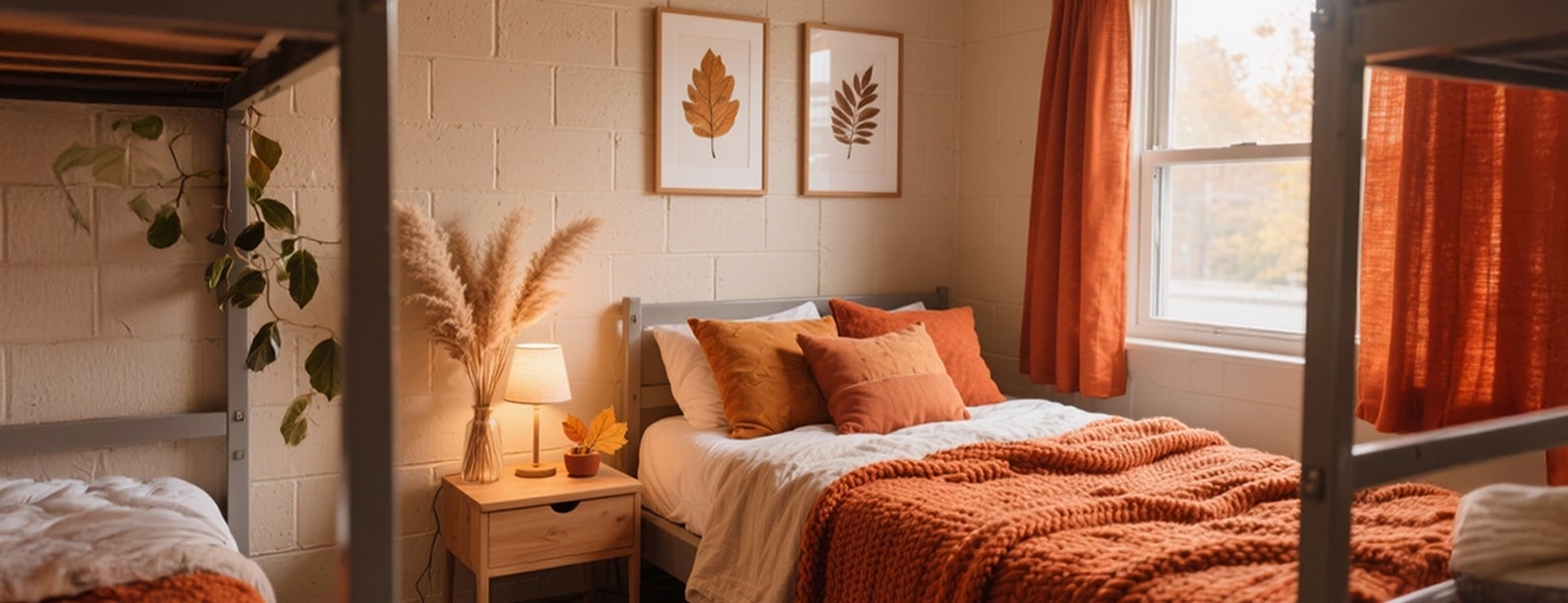 Fall-Inspired Dorm Room Ideas