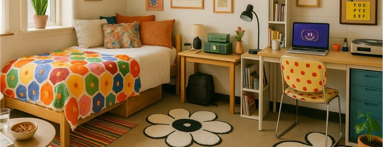 Maximalist Dorm Decor Tips: Bold Dorm Room Ideas for Students Who Dare